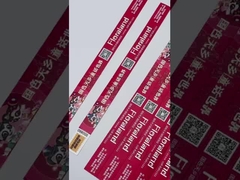 Πλήρους χρώματος αδιάβροχα βραχιόλια Tyvek με ακολουθητική αρίθμηση/κωδικοποίηση