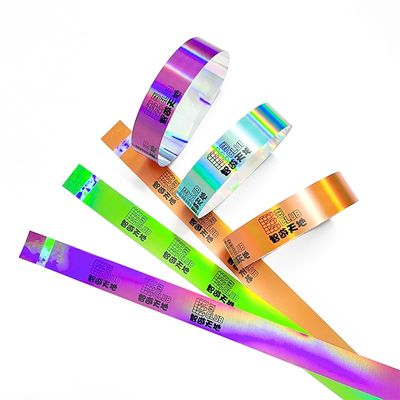 Ρυθμίσιμο Neon Rainbow Laser Glitter βραχιόλι για Unisex Event Φεστιβάλ Συνθήματος