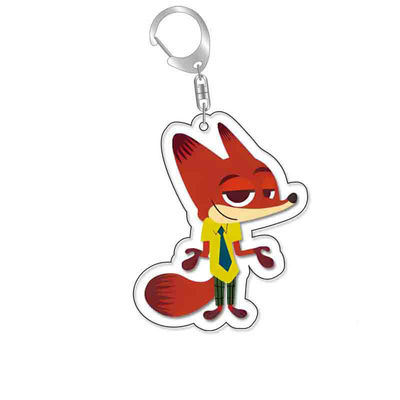 Ζωοτοπία Souvenir Τυπωμένα Ακρυλικά Μαντάτα Keychain Με Μεταλλικό Δαχτυλίδι Και Ταιριωμένο Σχεδιασμό