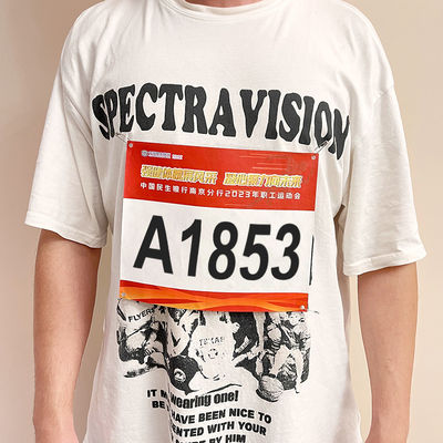 Εκτύπωση με οθόνη Προσαρμοσμένα νούμερα ράτσας Bib σε υλικό Tyvek με υψηλή ορατότητα