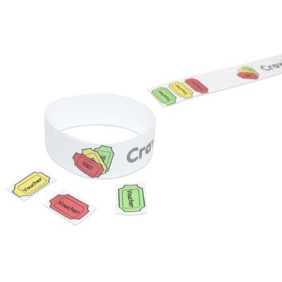 Το Barcoding και τα ανθεκτικά Tyvek Paper Event Wristbands είναι ο τέλειος συνδυασμός για τη διαχείριση εκδηλώσεων