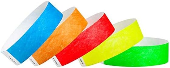 Προσαρμόστε το απλό χρώμα σας Tyvek Χάρτινο υλικό βραχιόλια ανθεκτικά και αδιάβροχα Ασφάλεια εκδήλωσης