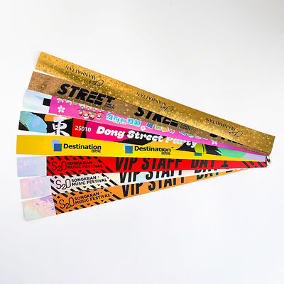 Λάμπερα χρωματιστά λαμπερά ολογραφικά βραχιόλια με προσωπικό λογότυπο σε πλαστικό υλικό