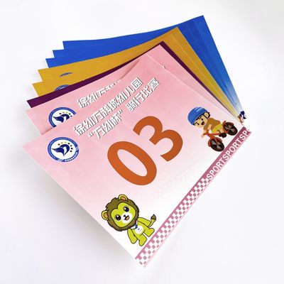 Αριθμοί βιβλίου Tyvek Race 210mm Εκτυπωμένα σε οθόνη Προσαρμόσιμα